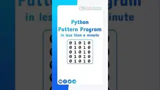 Python Pattern Program |  Number Pattern 