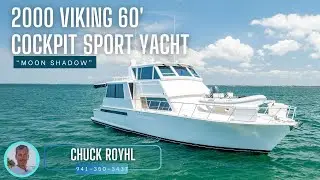 2000 Viking 60’ Cockpit “Moon Shadow” [$479,500]