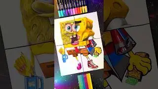 Drawing SpongeBob in 4 Styles 🧽 (Drip - FINALE!)
