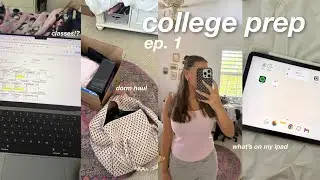 COLLEGE PREP ep.1 [dorm haul, classes, tech]