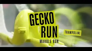Gecko Run: Marble Run - Trampoline Trick