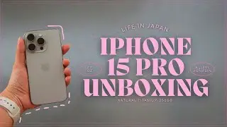 Life in Japan | iphone 15 pro unboxing + setup 📱🍎 (ep 3)