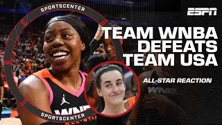 All-Star REACTION 🍿 Arike Ogunbowale & Caitlin Clark make history in Team WNBA’s win | SportsCenter