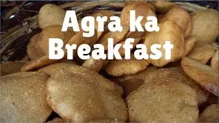 5 Good Breakfast places in Agra | India:  Bedhai puri, kachori & Jalebi EP 2