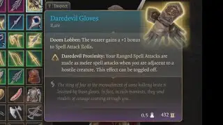 Rare Daredevil Gloves Location in Baldur's Gate 3 (Monastery)