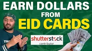 Easy Eid Card Design for Shutterstock! | Make Money with Adobe Illustrator
