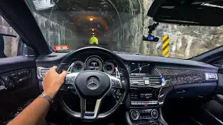AK47 TUNED Mercedes CLS550 PUSHED HARD on the Backroads! *POV* ft. Joey
