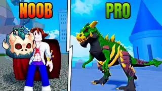 Going From NOOB to PRO With T-REX Fruit In Roblox Blox Fruit Hindi Gameplay