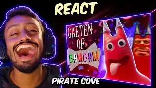 O REI DA ZUEIRA JOGOU GARTEN OF BANBAN!! React Pirate Cove Garten of banban da Zueira