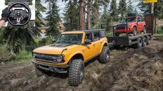 Ultimate Traxxas TRX-4M Transporting With Land Rover DEFENDER | SnowRunner | Logitech G29 Gameplay