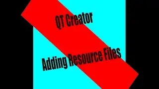 QT Creator Tutorial: Adding resource files