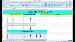 How to Insert Symbols in ms excel | How to convert Text into Symbols in MS Excel | Symbols |