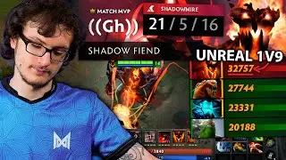 MIRACLE Shadow Fiend is just ANOTHER LEVEL, M-God goes 1v9 MODE dota 2