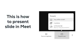 This is how to present slides in Google Meet | CompLearning