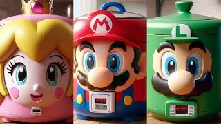 Mario Brothers In The Form Of A Rice Cooker All Characters