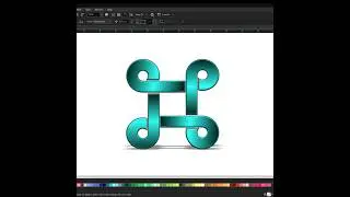 Square Celtic Knot Logo Design in CorelDraw