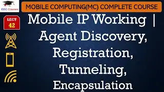 L42: Mobile IP Working | Agent Discovery, Registration, Tunneling, Encapsulation | Mobile Computing