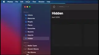 How to Hide Pictures in Photos at a Hidden Album on macOS Big Sur