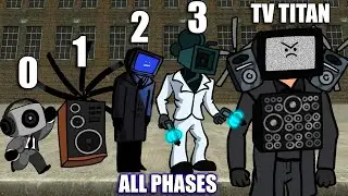 Friday Night Funkin' Vs Skibidi Toilet | TVMAN & SPEAKERMAN - ALL PHASES - (New Skibidi) FNF Mod