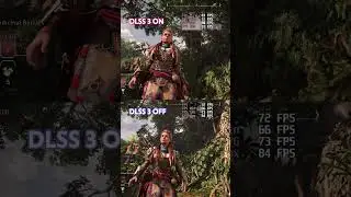 Horizon Forbidden West - DLSS 3 On vs Off Comparison 