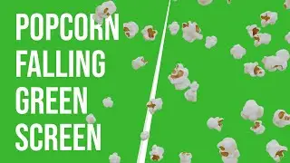 Popcorn Falling Down Green Screen Background | HD | FREE DOWNLOAD