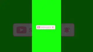 Cute pink Subscribe button green screen