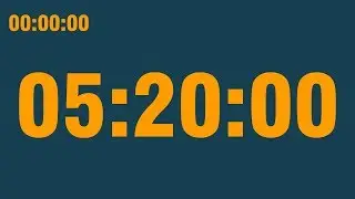 5 hour 20 minute timer (with end alarm, time elapsed and progress bar)