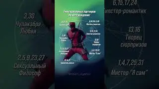 Типы идеальных партнеров⬇️Смотри комментарий