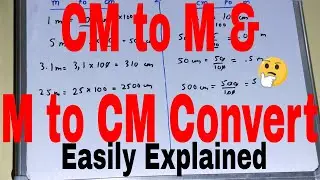 How to convert cm to m and m to cm|Convert centimetre into metre|Convert meter to centimeter