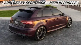 BEST RS3? AUDI RS3 8V SPORTBACK - MERLIN PURPLE 5CYL BEAST IN DETAIL - Sounds, Accelerations & more