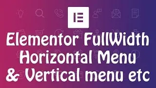 How to create various menus with Elementor page builder