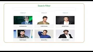 Html search filter jquery