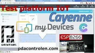 Tutorial Platform IoT Cayenne my devices and ESP8266  Part 1/2 : PDAControl