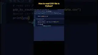 How to read a CSV file in Python ? Open CSV file in Jupyter Notebook