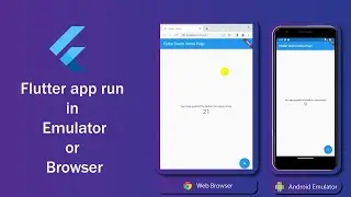 How to run flutter app in Emulator / Browser | Morethan Fix