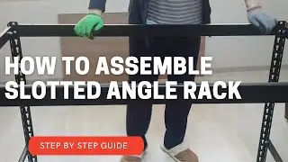 HOW TO ASSEMBLE SLOTTED ANGLED RACK/DESK I EASY STEP BY STEP 2020