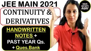 Continuity and Derivatives IIT JEE in 1 Shot With Tricks By Neha Agrawal | JEE Math Revision notes |