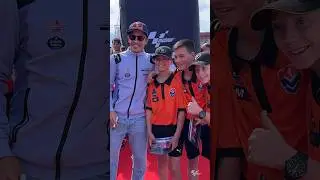 The #MiniGP Netherlands boys join Marquez, Bagnaia, Martin and many more #MotoGP stars at Assen 🇳🇱