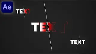 Creative Text Animation In Adobe After Effects - After Effects Tutorial - No Plugins.