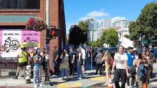 [4K] San Francisco 8th Street during Folsom Street Fair 2023