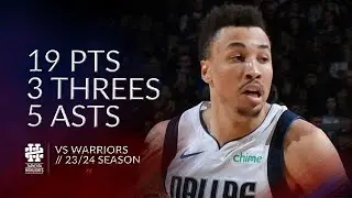 Dante Exum 19 pts 3 threes 5 asts vs Warriors 23/24 season