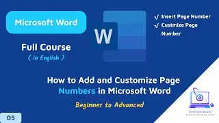 How to Add and Customize Page Numbers in Microsoft Word | Developer Maddy