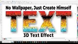Coreldraw Designing Tips 22 | 3D Text Effect in Coreldraw | Text Effect with CorelDraw