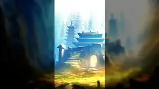 Ancient Shrine Concept Art Process | Photoshop Digital Painting Speed Art Time Lapse 