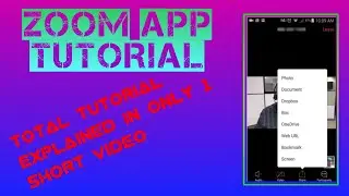 Zoom App Tutorial | Total tutorial explained in only 1 short video.