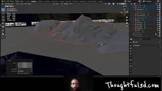 modeling a beach environment for Mozilla Hubs in blender
