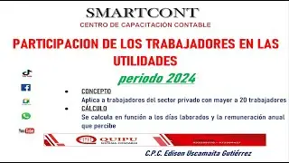 REPARTICIÓN DE  UTILIDADES A LOS TRABAJADORES - 2024