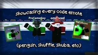 Showcasing Every Code Emote // Ability Wars