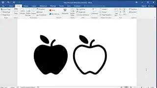 How to insert apple symbol in word