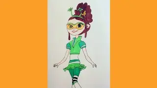 Как нарисовать Машу из мультика Сказочный патруль